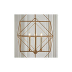 80228 4 Light Pendant Antique Gold & Silver Leaf
