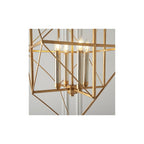 80228 4 Light Pendant Antique Gold & Silver Leaf