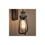 80950 1 Light Wall Light Black Chrome Plate & Matt Black