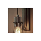 80950 1 Light Wall Light Black Chrome Plate & Matt Black