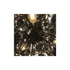 81583 9 Light Pendant Black Chrome Plate With Smoked Mirror & Tinted Glass