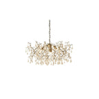 81675 4 Light Pendant Aged Gold Paint & Champagne Lustre Glass
