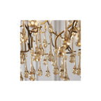81675 4 Light Pendant Aged Gold Paint & Champagne Lustre Glass