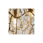 81675 4 Light Pendant Aged Gold Paint & Champagne Lustre Glass