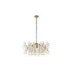 81675 4 Light Pendant Aged Gold Paint & Champagne Lustre Glass