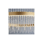 81908 LED Pendant Brushed Gold Plated Finish & Clear Glass