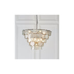 81933 9 Light Pendant Antique Silver Paint & Mercury Glass