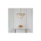81933 9 Light Pendant Antique Silver Paint & Mercury Glass