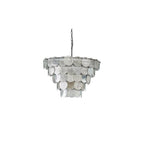 81933 9 Light Pendant Antique Silver Paint & Mercury Glass