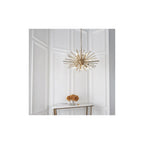 81935 8 Light Pendant Antique Brass Plate With Champagne Glass