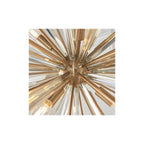 81935 8 Light Pendant Antique Brass Plate With Champagne Glass