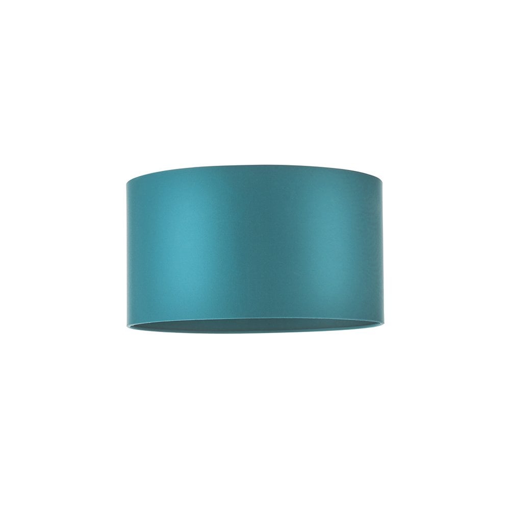 82137 Shade Teal Satin Fabric & Matt Antique Brass Plate