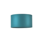 82137 Shade Teal Satin Fabric & Matt Antique Brass Plate