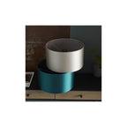 82137 Shade Teal Satin Fabric & Matt Antique Brass Plate