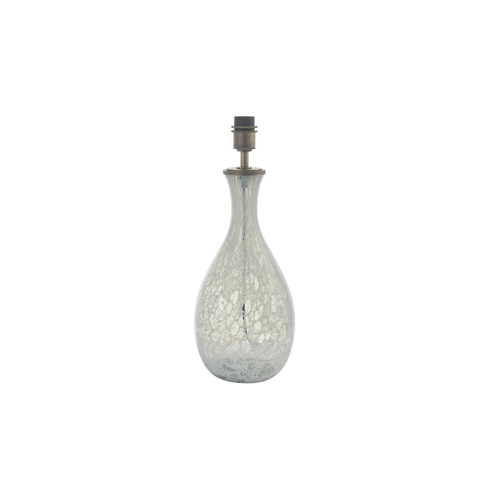 91200 1 Light Table Lamp Artisan Glass & Brushed Bronze Plate Base Only