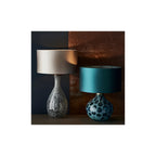 91200 1 Light Table Lamp Artisan Glass & Brushed Bronze Plate Base Only