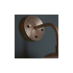 91892 1 Light Wall Light Matt Antique Brass Plate & Opal Glass (S)