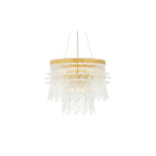 91941 9 Light Pendant Polished Gold Plated Finish With Clear Glass