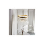 91941 9 Light Pendant Polished Gold Plated Finish With Clear Glass