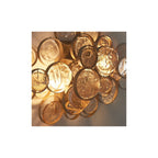 91990 2 Light Wall Light Antique Gold Paint, Clear & Amber Glass