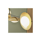 92036 4 Light Bar Pendant Gold & Dark Bronze Finish With Opal Glass