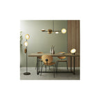 92038 1 Light Table Lamp Gold & Dark Bronze Finish With Opal Glass