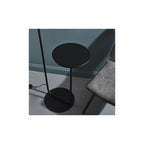 92301 1 Light Floor Lamp Satin Black Paint & Black Fabric