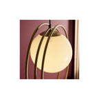 92488 1 Light Pendant Brushed Gold Paint & Gloss Opal Glass