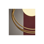 92488 1 Light Pendant Brushed Gold Paint & Gloss Opal Glass