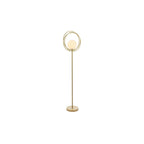 92492 1 Light Floor Lamp Brushed Gold Paint & Gloss Opal Glass