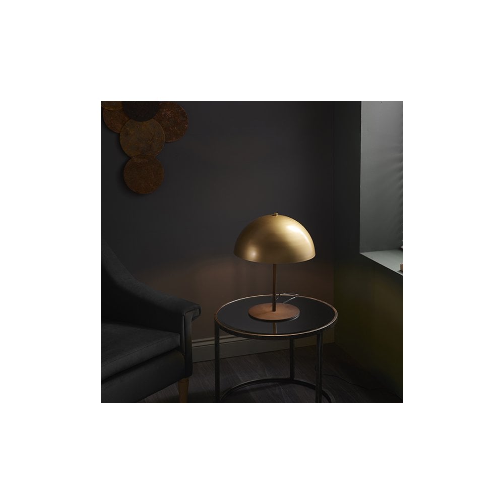 92695 1 Light Table Lamp Soft Gold & Dark Bronze Effect Paint