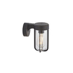 92857 Outdoor 1 Light Wall Light Brushed Bronze Finish & Clear Glass