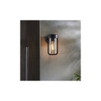 92857 Outdoor 1 Light Wall Light Brushed Bronze Finish & Clear Glass