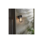 92857 Outdoor 1 Light Wall Light Brushed Bronze Finish & Clear Glass