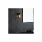 92857 Outdoor 1 Light Wall Light Brushed Bronze Finish & Clear Glass