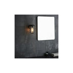 92859 Outdoor 1 Light Wall Light Matt Black Finish & Clear Glass