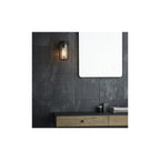 92859 Outdoor 1 Light Wall Light Matt Black Finish & Clear Glass