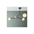92940 4 Light Semi Flush Ceiling Light Textured Matt Black & Gloss Opal Glass