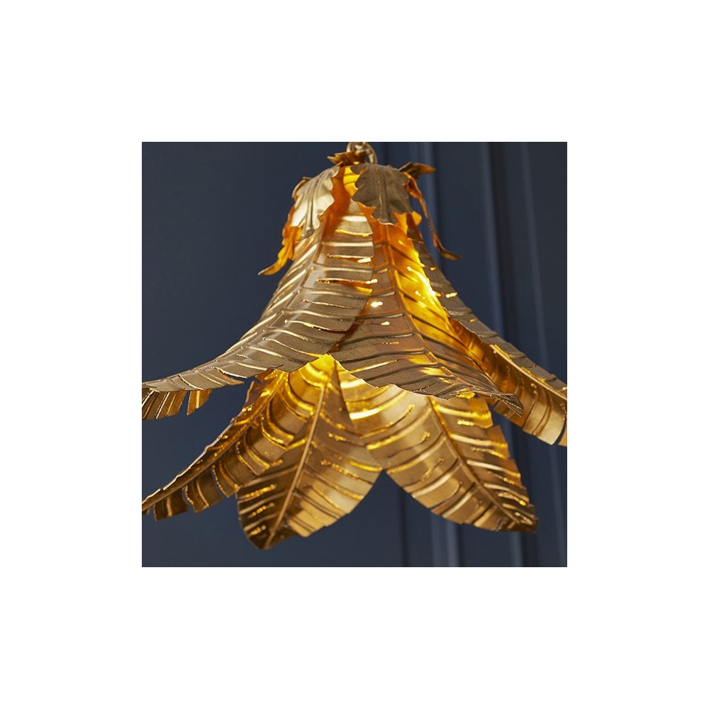 93875 1 Light Pendant Distressed Gold Finish