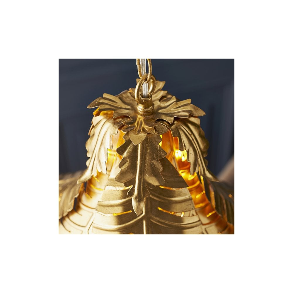 93875 1 Light Pendant Distressed Gold Finish