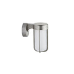 94990 Outdoor LED Wall Light Brushed Silver Finish & Frosted Glass