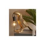 95077 1 Light Table Lamp Vintage Gold Paint & Matt Black