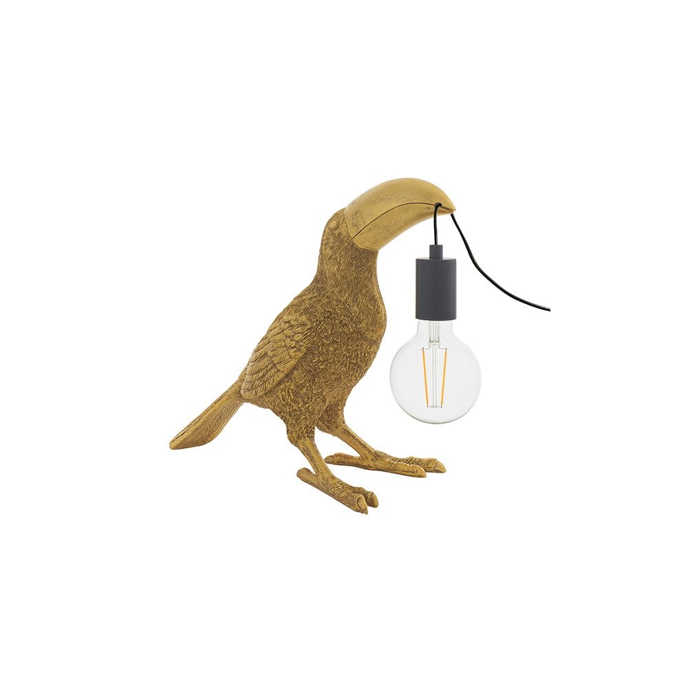 95077 1 Light Table Lamp Vintage Gold Paint & Matt Black
