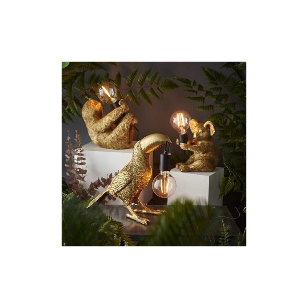 95080 1 Light Table Lamp Vintage Gold Paint & Matt Black