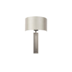 95271 1 Light Wall Light Brushed Bronze Plate & Mink Satin Fabric Shade