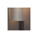 95271 1 Light Wall Light Brushed Bronze Plate & Mink Satin Fabric Shade