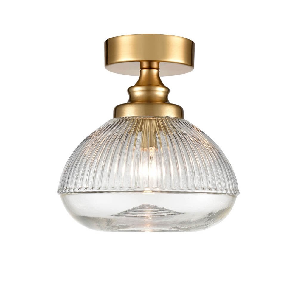 CF5806 Acoste Ceiling Fitting 1 Light Brushed Brass