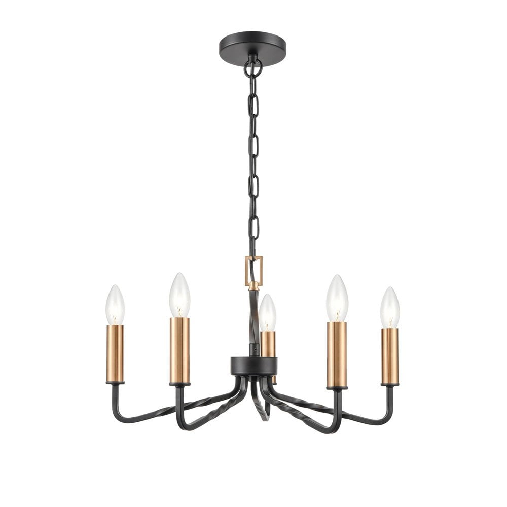 FL2455-5 Kasteel 5 Light Pendant Antique Bronze
