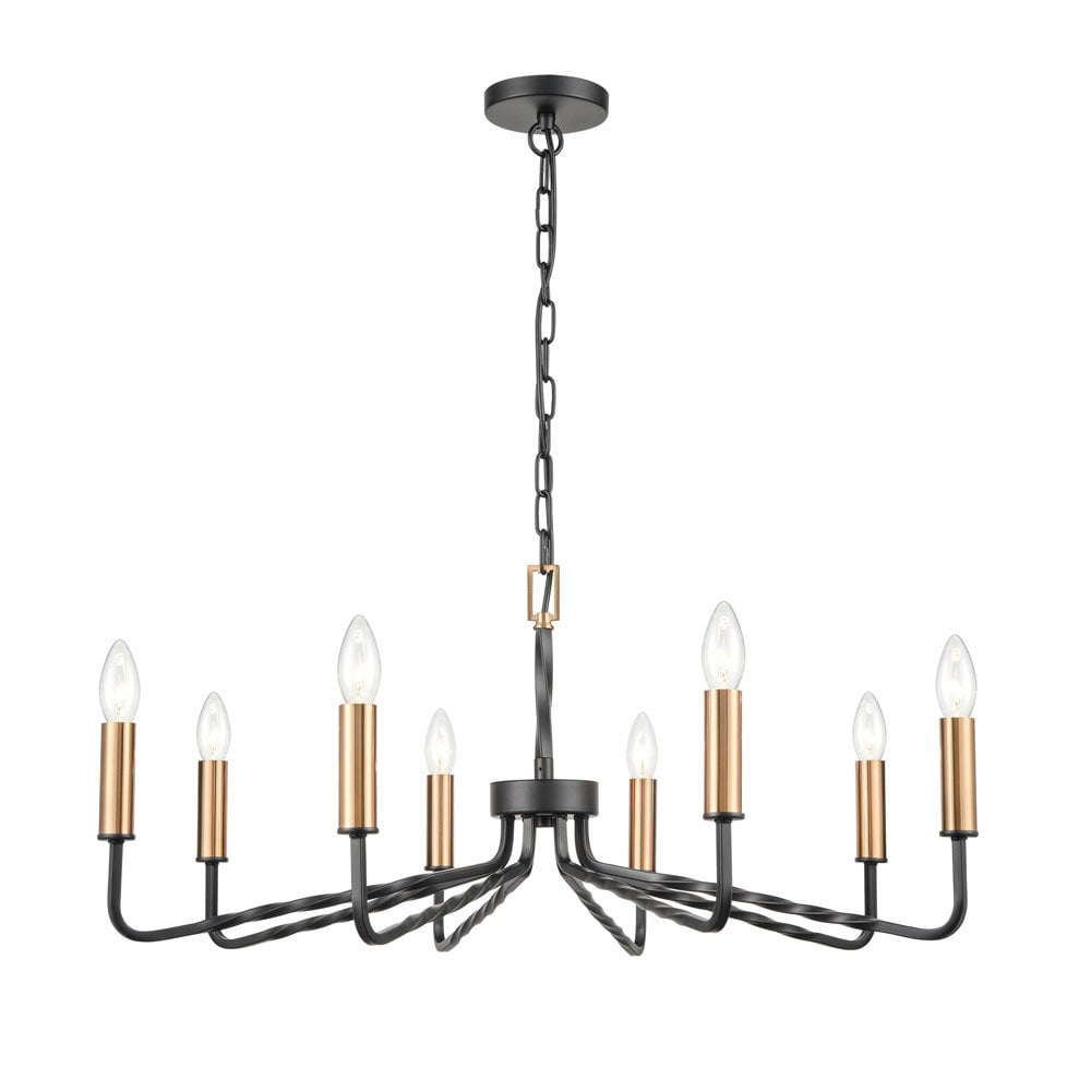 FL2455-8 Kasteel 8 Light Pendant Antique Bronze