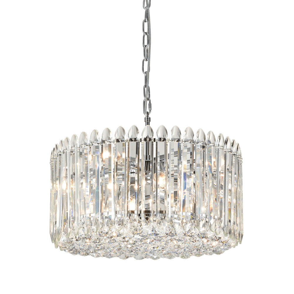 FL2461-11 Diva 11 Light Pendant Chrome Crystal